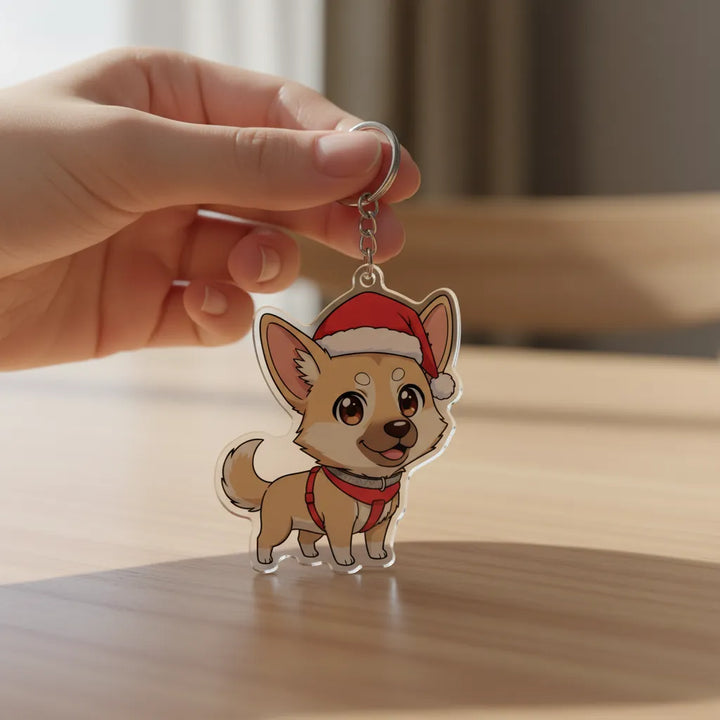 Custom Cartoon Acrylic Keychain | Personalized from Photo