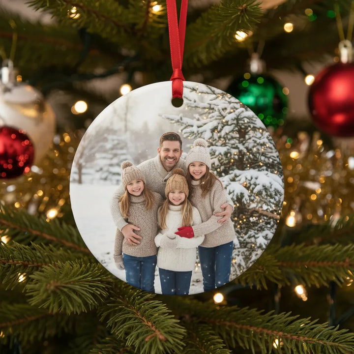 Custom Photo Ceramic Ornament