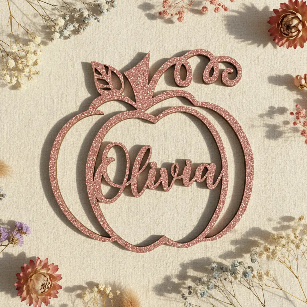 Personalized Thanksgiving Pumpkin Place Card