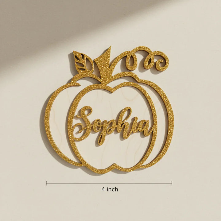 Personalized Thanksgiving Pumpkin Place Card