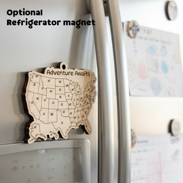 Personalized USA Travel Map Ornament or Magnet